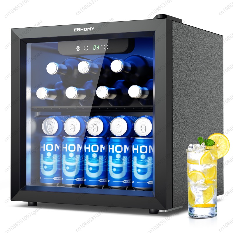 Wine Beer Fridge Small - EUHOMY Mini Fridge Portable Cooler Compact