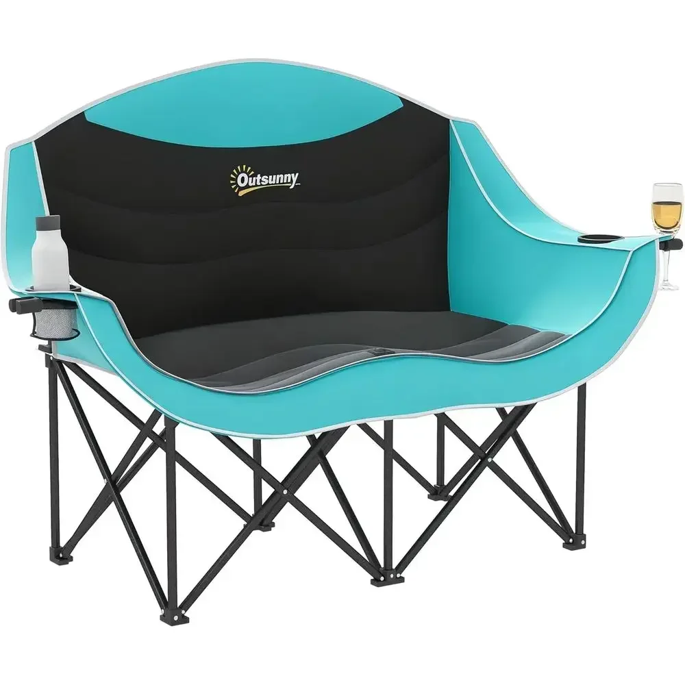 Wine Bag Carry Two - Two-Person Padded Folding Camp Chair with
