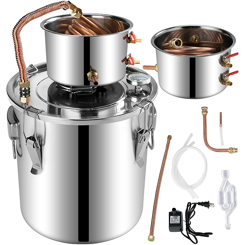 Wine Beer Distillation - 30L/50L Alcohol Brewing Distiller DIY Moonshine