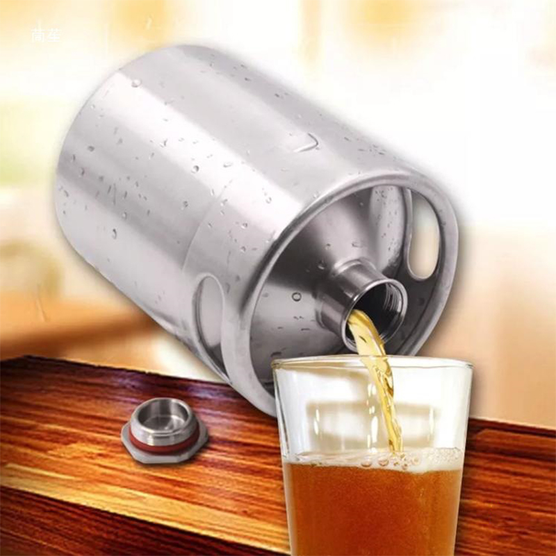 Wine Beer Distillation - 5L Stainless Steel Mini Beer Keg
