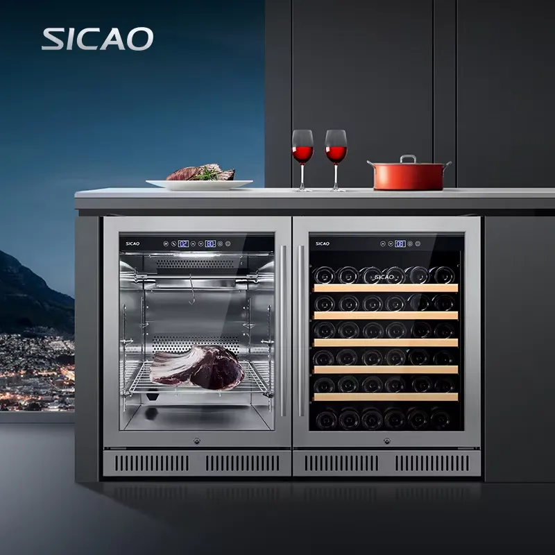Wine Beer Fridge Cabinet - Under Counter Dry Age Fridge Wine
