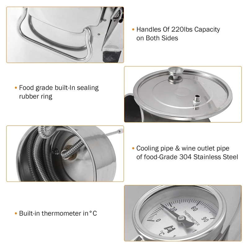 11L Alcohol Water Distiller Bo - Wine Beer Distillation 评论和价格