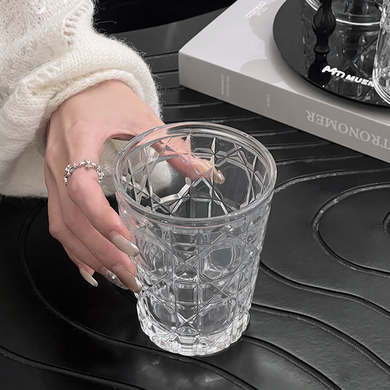 2pcs 310ml Vintage Diamond Pat - Wine Beer Drink 评论和价格