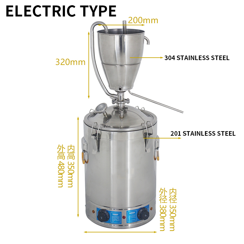 30L Stainless Steel Water Alco - Wine Beer Distillation 评论和价格