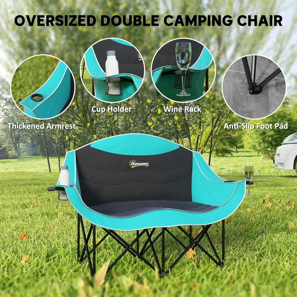 Two-Person Padded Folding Camp - Wine Bag Carry Two 评论和价格