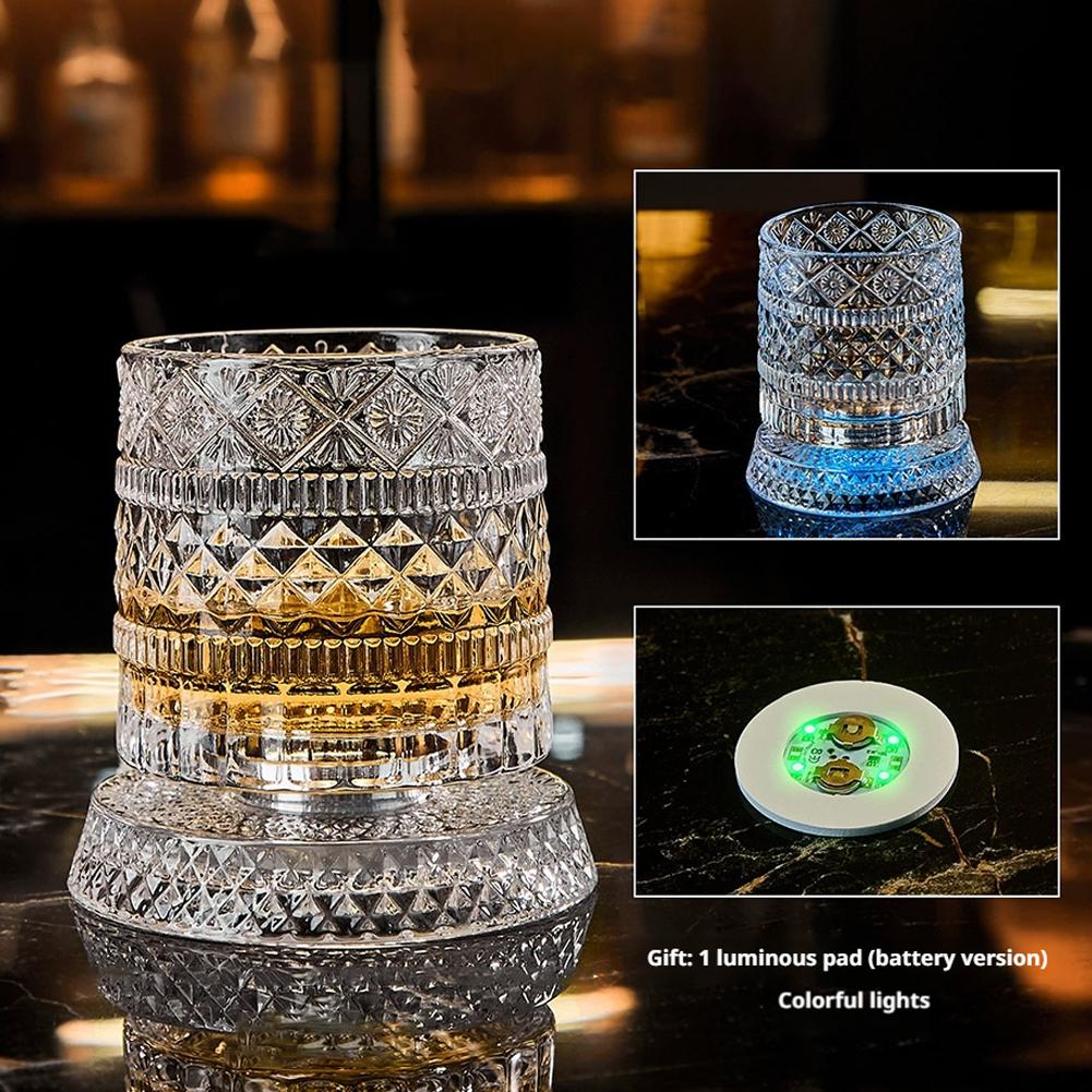 Rotating Whiskey Glass Creativ - Wine Beer Drink 评论和价格