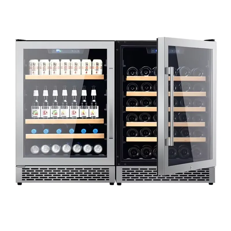 48 Bottle Wine Fridge Dual Gla - Wine Beer Fridge Cabinet 评论和价格