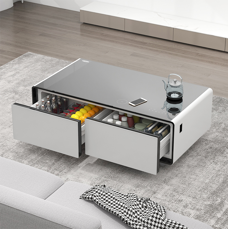 Smart Coffee Table Mini Bar Fr - Wine Beer Mini Fridge 评论和价格