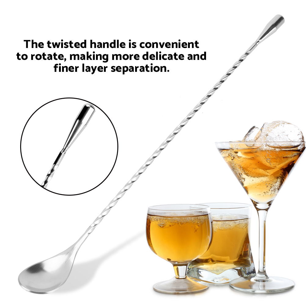 Stainless Steel Bar Wine Cockt - Bar Spoon Twisted 评论和价格