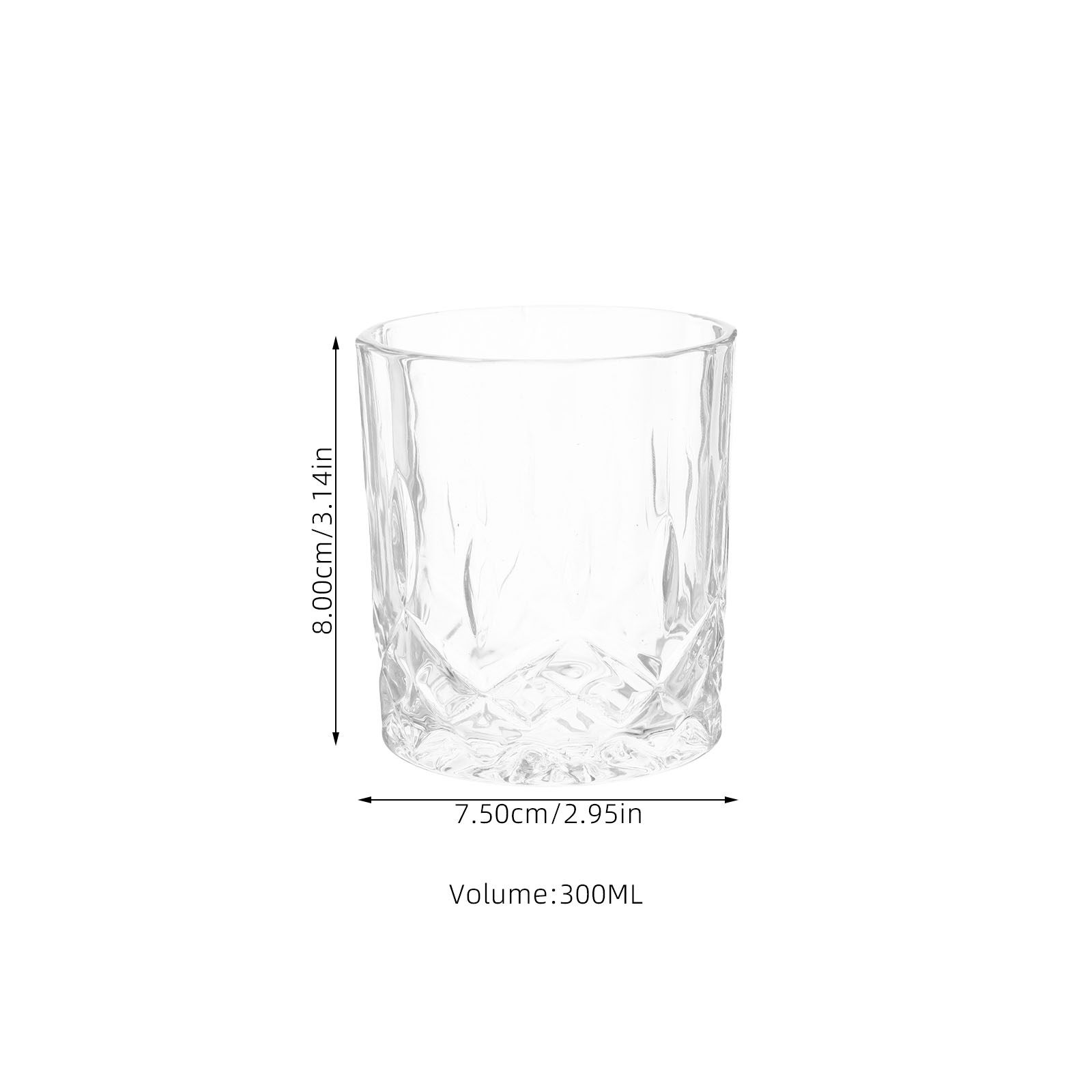6Pcs Whiskey Glass Set Unique  - Wine Beer Drink 评论和价格