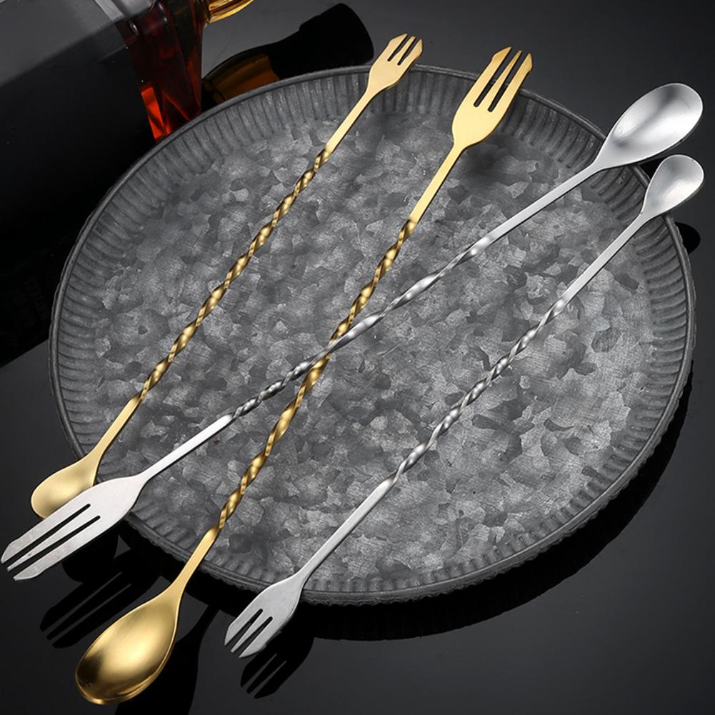 Stainless Steel Cocktail Stirr - Bar Spoon Twisted 评论和价格