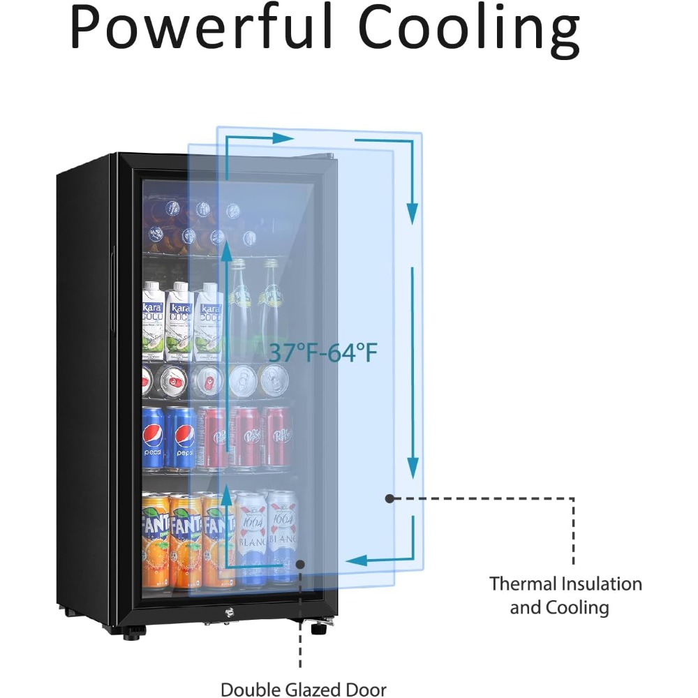 Beverage Refrigerator, Three P - Wine Beer Mini Fridge 评论和价格