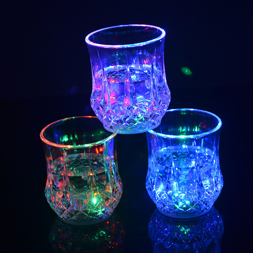 Colored LED Glowing Drink Cup  - Wine Beer Drink 评论和价格