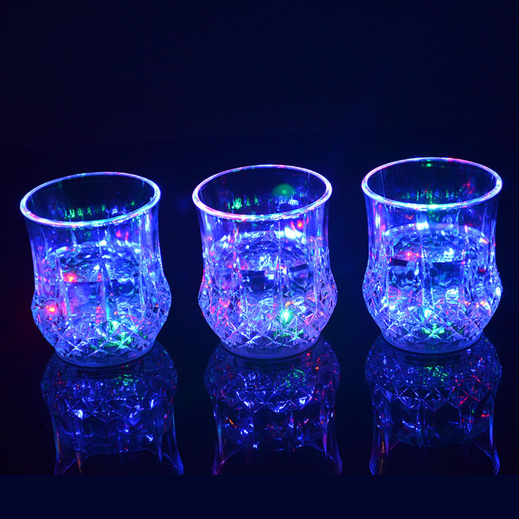 Colored LED Glowing Drink Cup  - Wine Beer Drink 评论和价格
