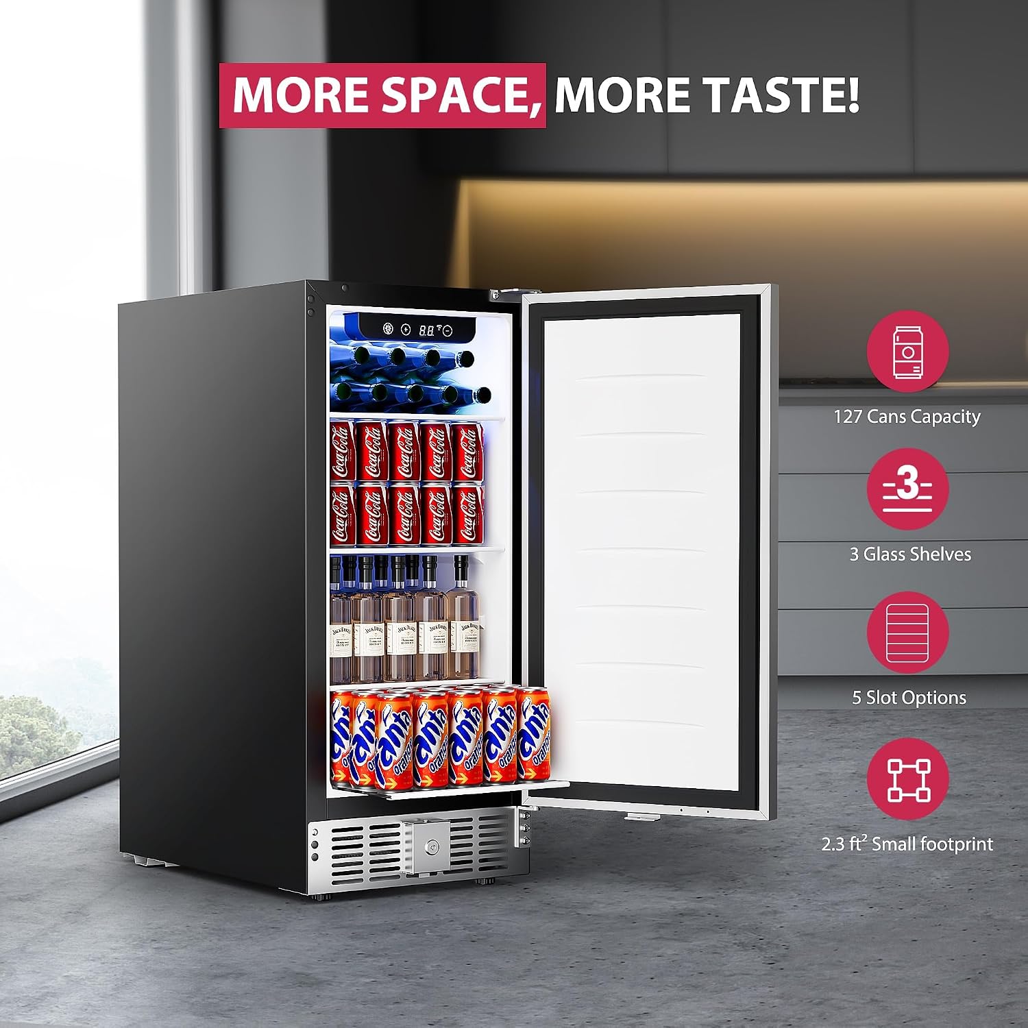 15 Inch Beverage Cooler Under  - Wine Beer Mini Fridge 评论和价格